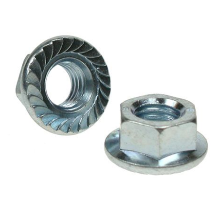 Flange Nut Zinc Plated 'Class 8' '7mm'